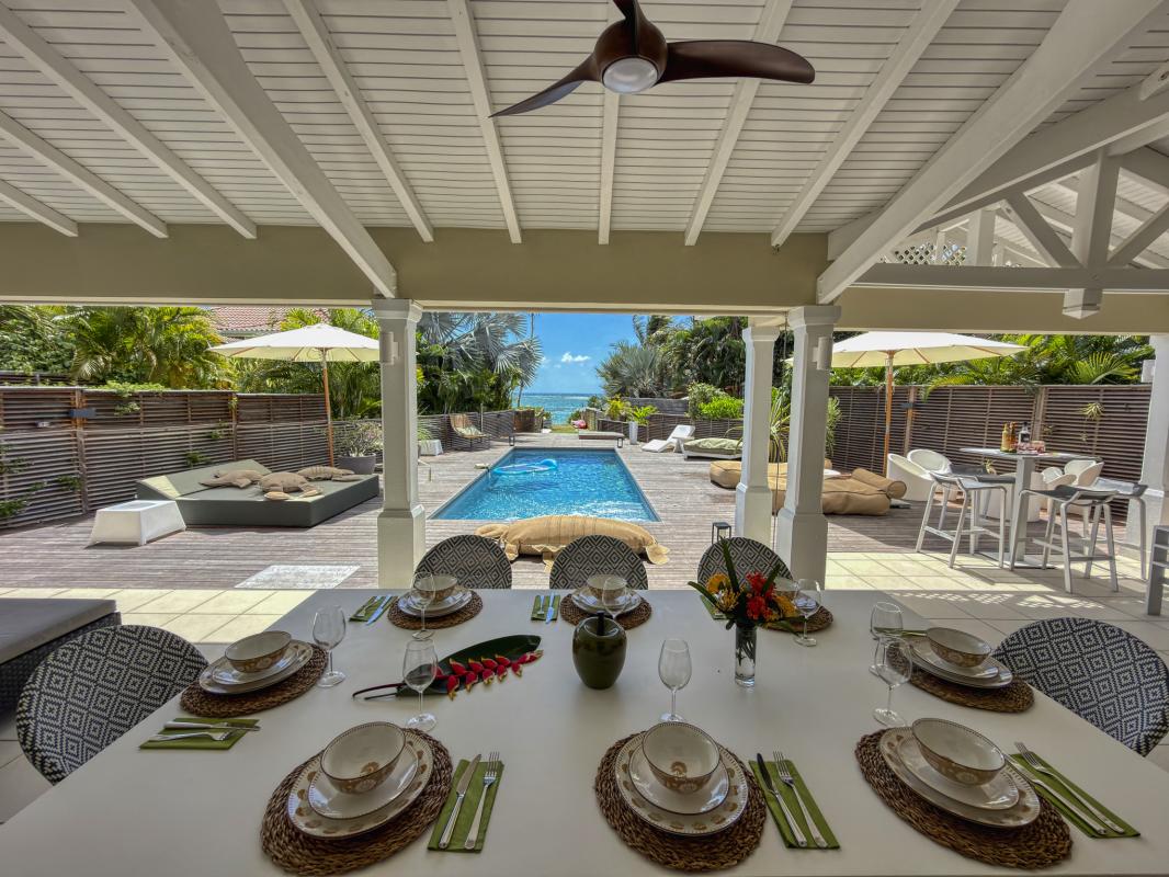 12.Location villa 4 chambres piscine saint françois guadeloupe - Vue mer